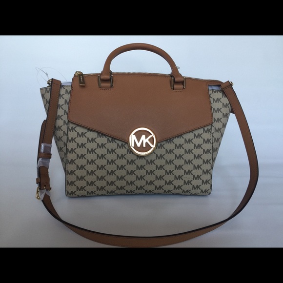 Michael Kors Signature Saffiano Leather Satchel - Picture 3 of 7
